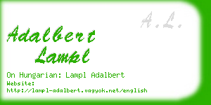 adalbert lampl business card